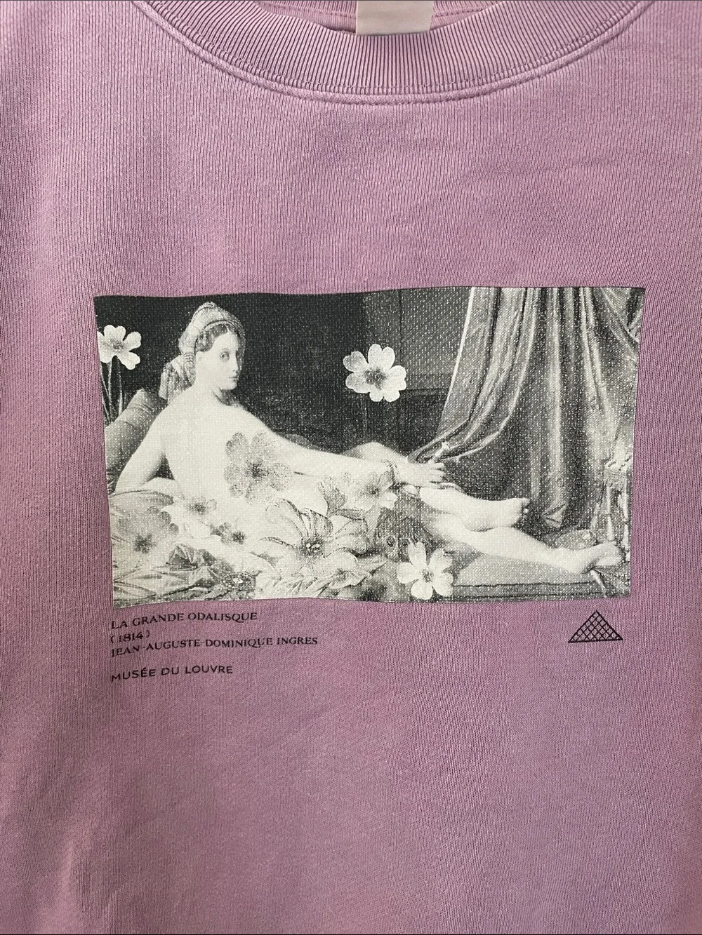 Uniqlo Louvre Collection Lilac Graphic Crew Sweatshirt - Picture 3 of 4